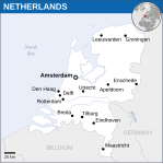 Netherlands - Location Map (2013) - NLD - UNOCHA